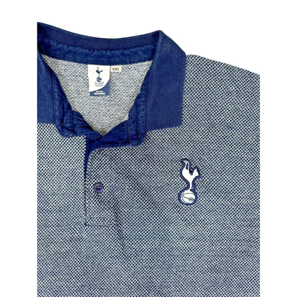 Tottenham Hotspur Polo Mens Size XXL Blue Pullover Short Sleeve Soccer Merch - Picture 1 of 8